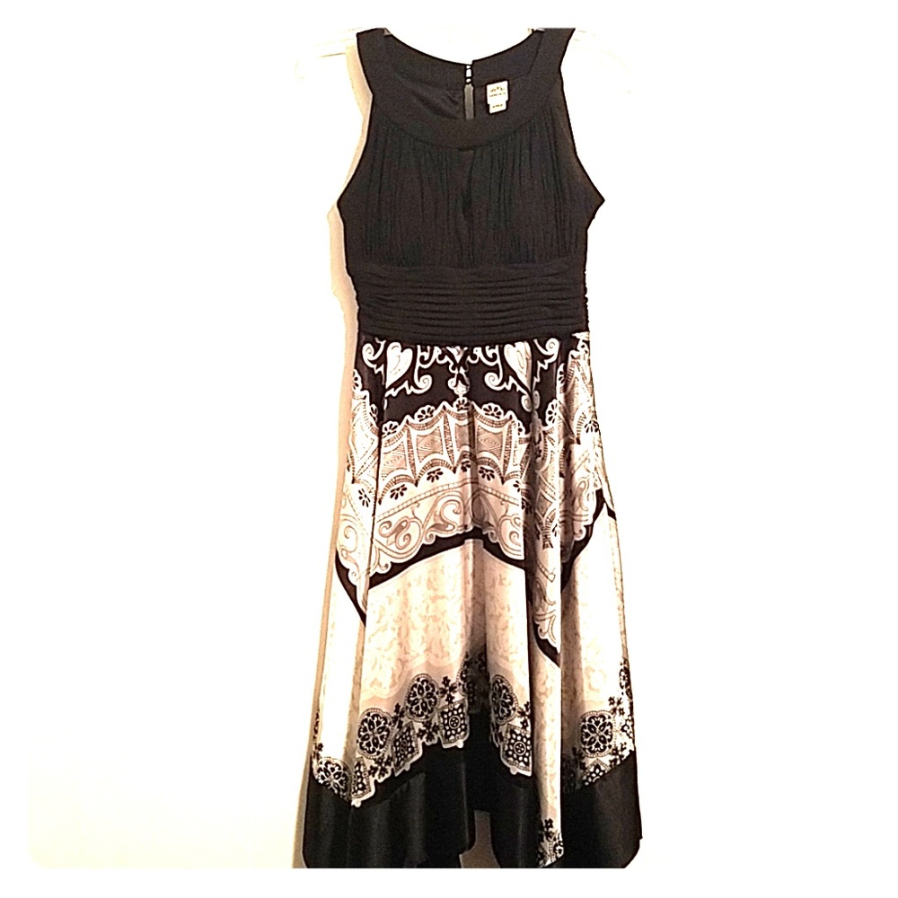 High Neck Sleeveless Asymmetrical Dress